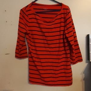 Free with bundle merona striped burnt orange w blue stripes